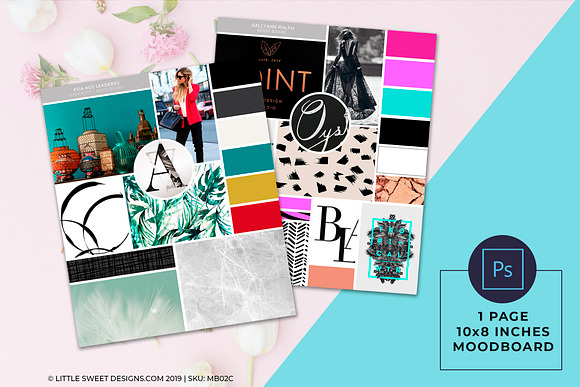 Photoshop Mood Board Template/ in Templates - product preview 2
