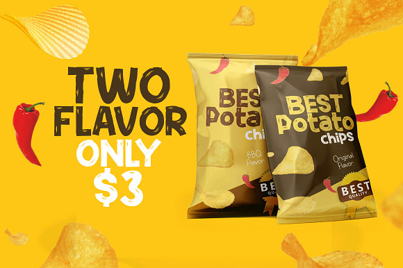 Potato Chips in Fonts - product preview 4