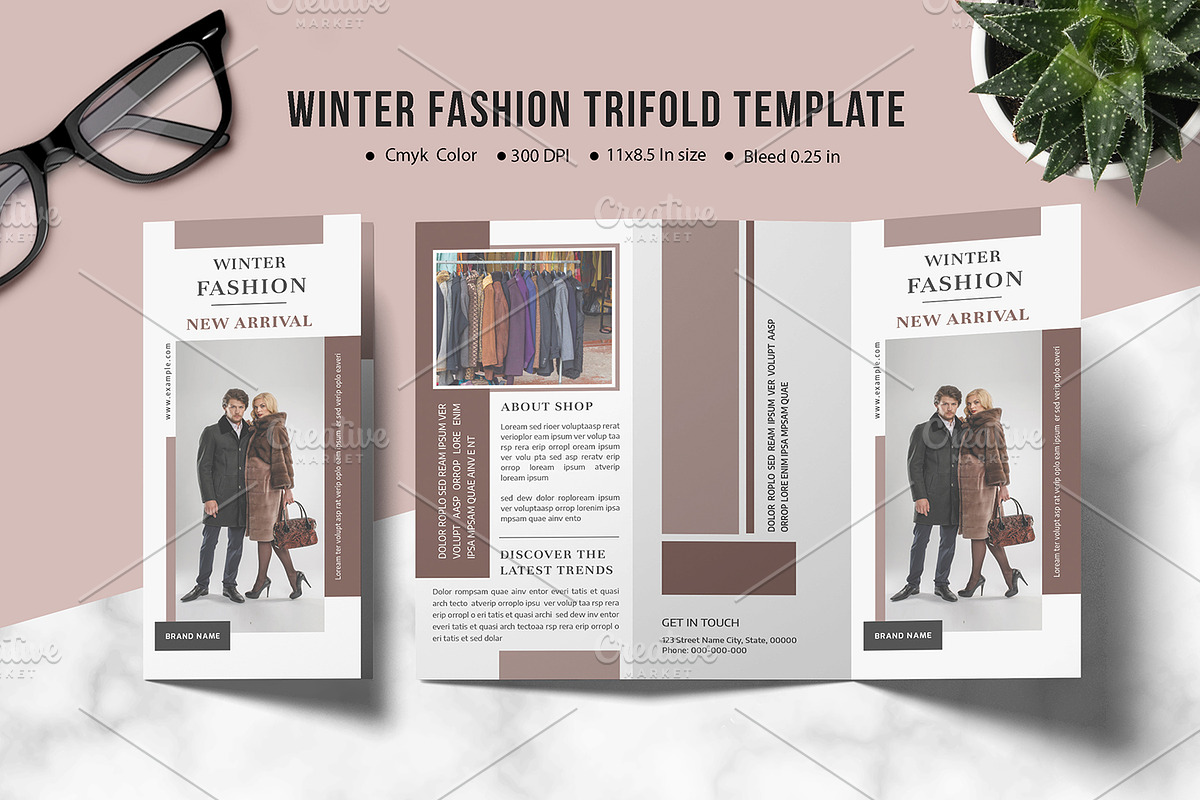 Winter Fashion Brochure V965 in Brochure Templates - product preview 8
