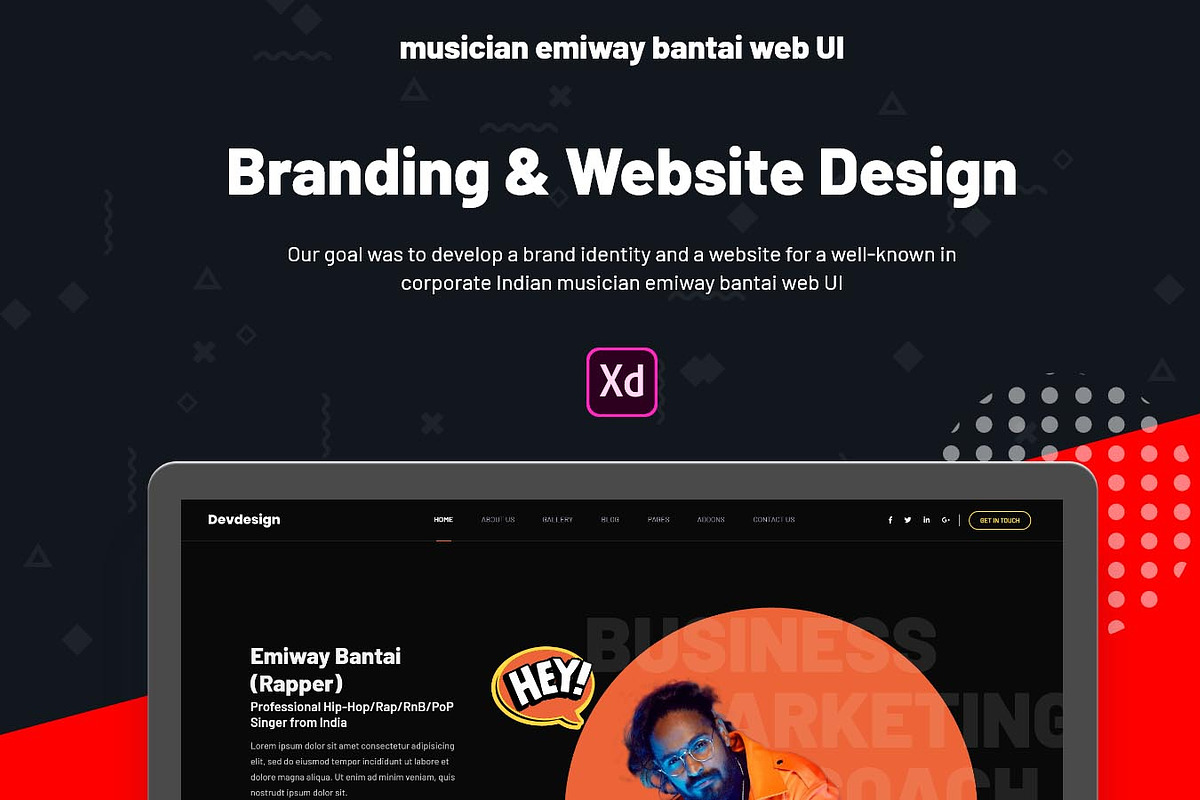 Musician web UI in Landing Page Templates - product preview 8