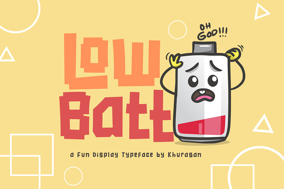 Low Batt in Display Fonts - product preview 8