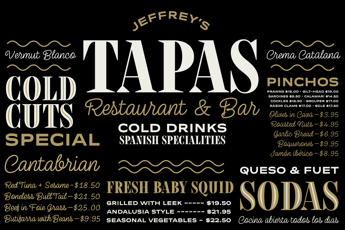 Tapas Font Bundle in Display Fonts - product preview 8