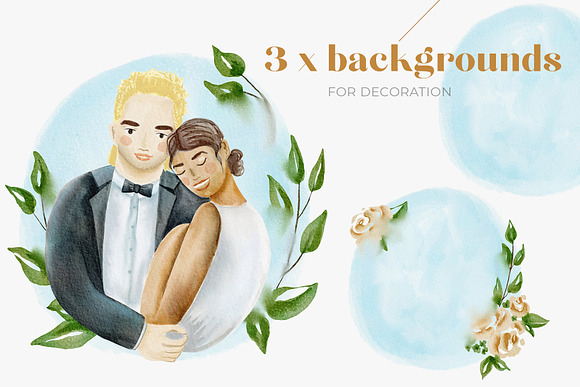 Custom Wedding Portrait Creator in Illustrations - product preview 5