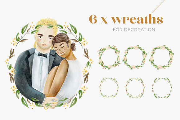 Custom Wedding Portrait Creator in Illustrations - product preview 6