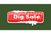 Big Sale Web Button Covered Snow