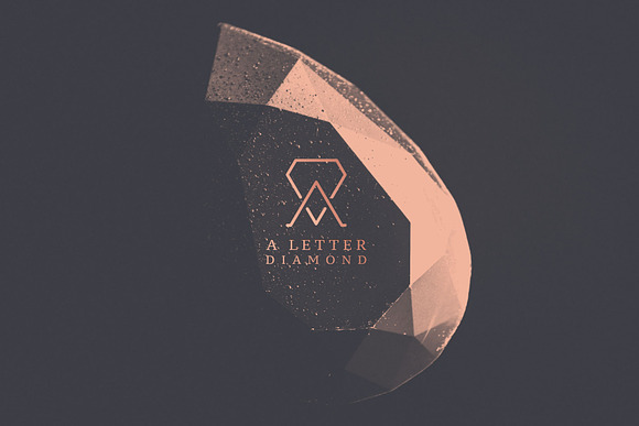 "A" Letter Diamond Logo in Logo Templates - product preview 3