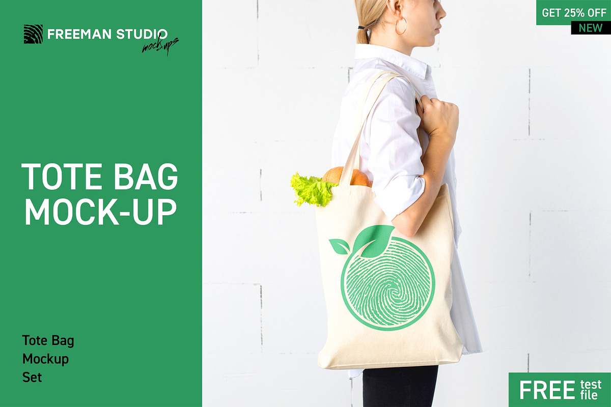 Tote Bag Mock-Up Set in Product Mockups - product preview 8