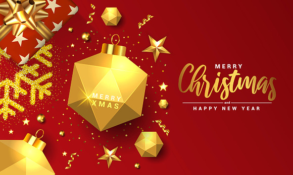Merry Christmas Banners in Flyer Templates - product preview 3