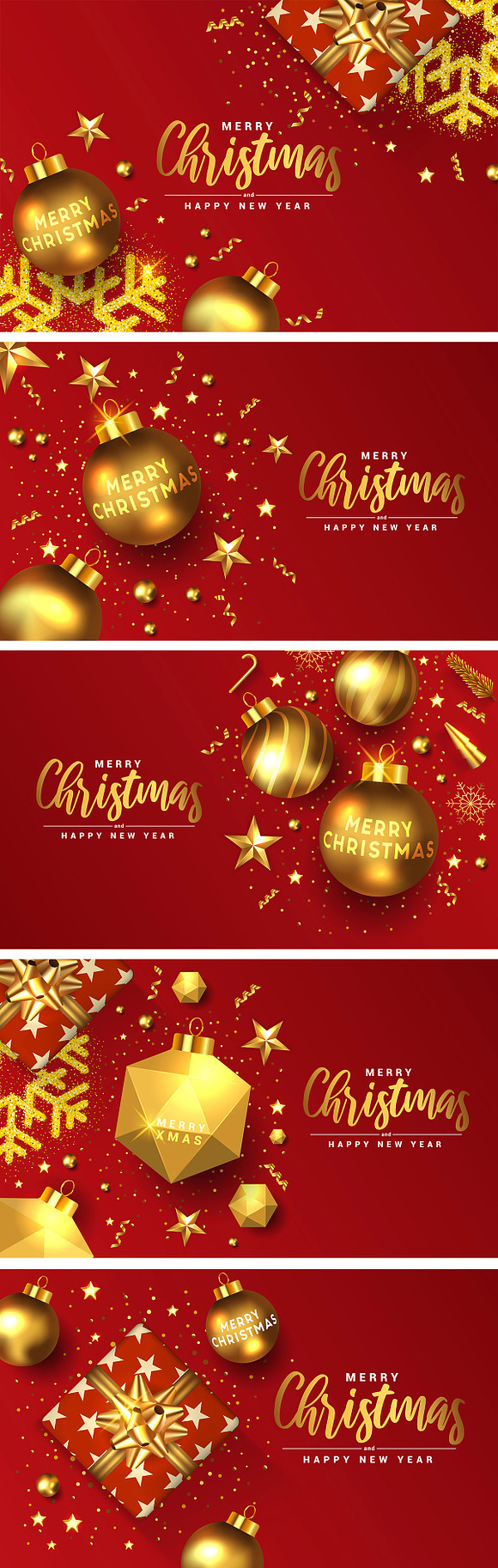 Merry Christmas Banners in Flyer Templates - product preview 8