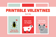 Printable Valentines – Set Six