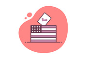USA Elections Ballot Box Icon