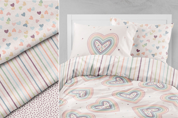 Little Love clipart & pattern set in Patterns - product preview 7