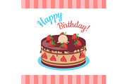 Happy Birthday Cake with