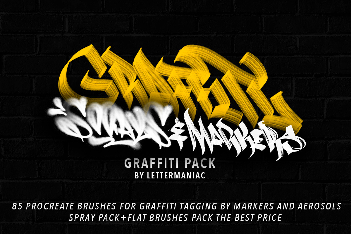 Graffiti BrushPack For Procreate in Add-Ons - product preview 8