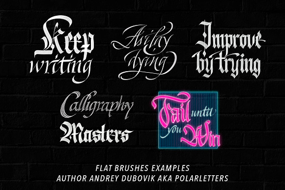 Blackletter Brushes for Procreate in Add-Ons - product preview 4