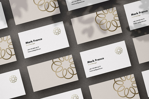 Mote Business Card Mockups in Print Mockups - product preview 3