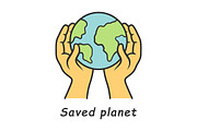 Saved planet color icon