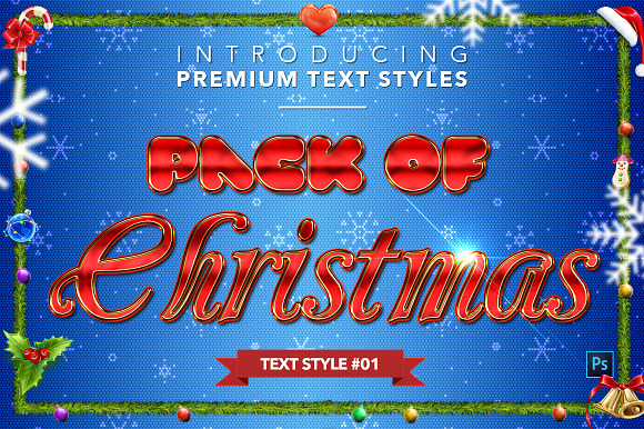 Christmas Pack #2 - Text Styles in Add-Ons - product preview 1