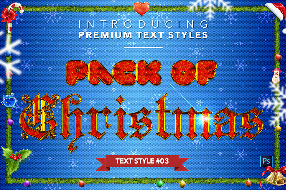 Christmas Pack #2 - Text Styles in Add-Ons - product preview 3
