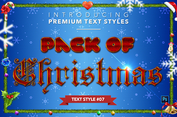 Christmas Pack #2 - Text Styles in Add-Ons - product preview 7