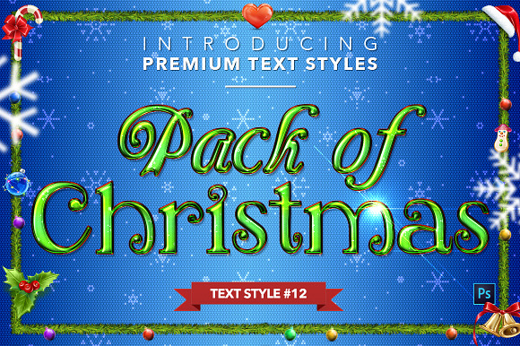 Christmas Pack #2 - Text Styles in Add-Ons - product preview 12