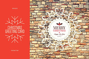 Christmas and New Year greeting card