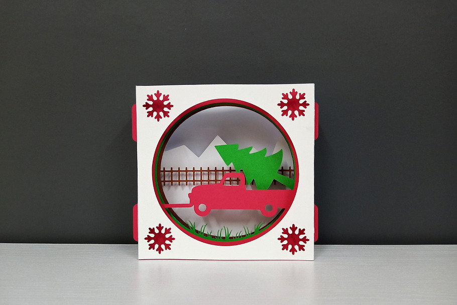 DIY Christmas Card - 3d papercraft