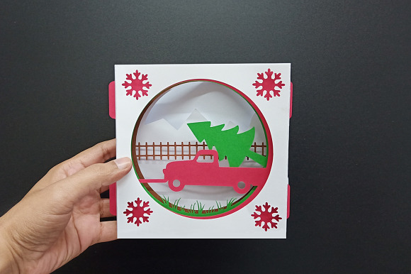 DIY Christmas Card - 3d papercraft in Templates - product preview 1