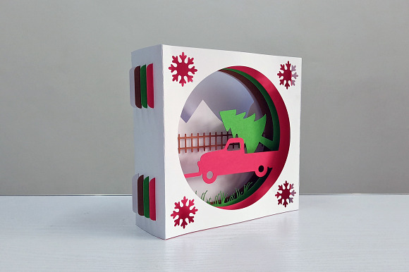 DIY Christmas Card - 3d papercraft in Templates - product preview 4