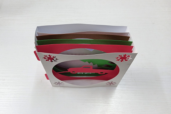 DIY Christmas Card - 3d papercraft in Templates - product preview 5