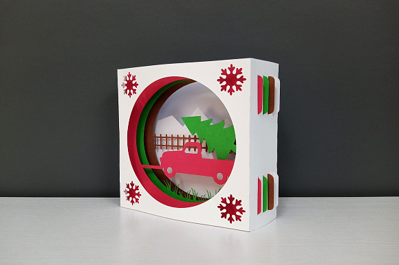 DIY Christmas Card - 3d papercraft in Templates - product preview 7
