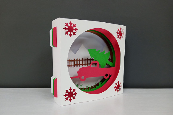 DIY Christmas Card - 3d papercraft in Templates - product preview 8