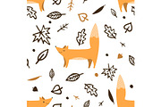 Lovely seamless pattern with cute