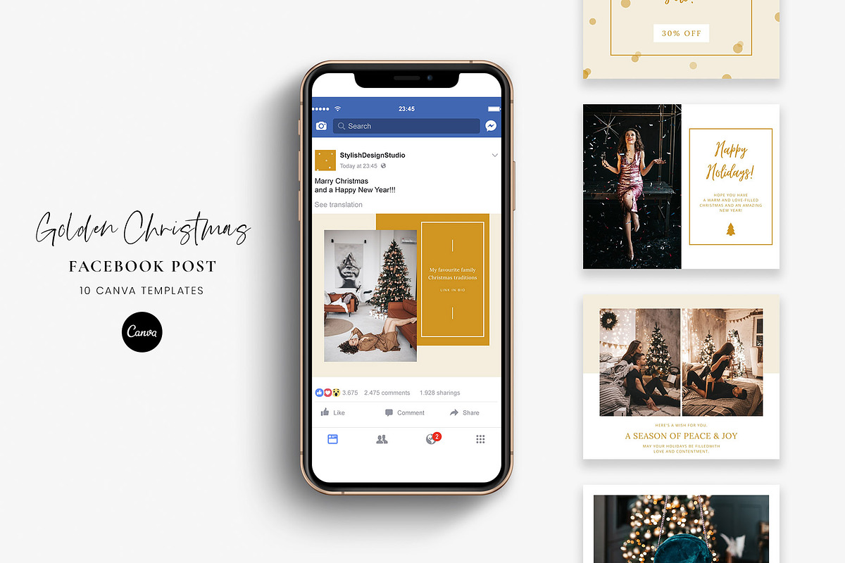 Facebook post Canva templates in Facebook Templates - product preview 8