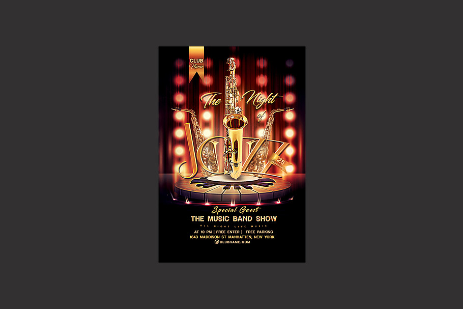 Jazz Flyer in Flyer Templates - product preview 8