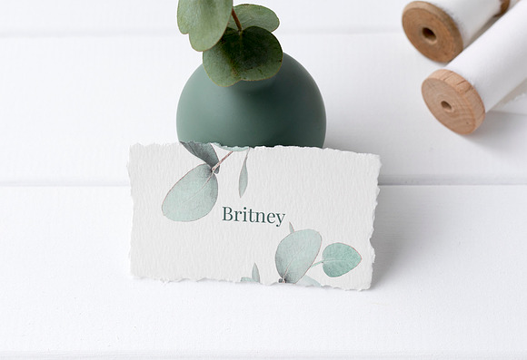 Eucalyptus Wedding Invitation Suite in Wedding Templates - product preview 7