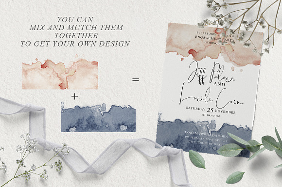 Elegant Watercolor Backgrounds in Objects - product preview 9