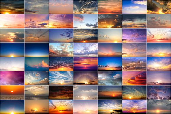115 Sunrise sky photo overlays in Objects - product preview 1