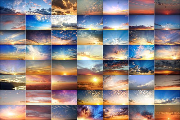 115 Sunrise sky photo overlays in Objects - product preview 2