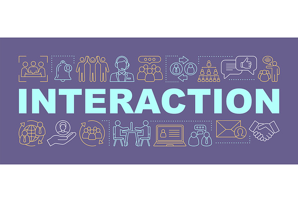 Interaction word concepts banner