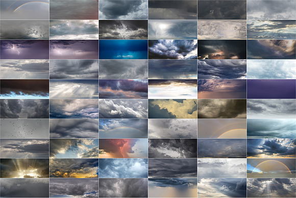 120 Rainy, cloudy sky photo overlays in Objects - product preview 3