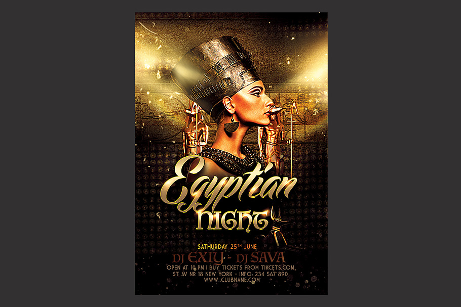 Egyptian Flyer in Flyer Templates - product preview 8