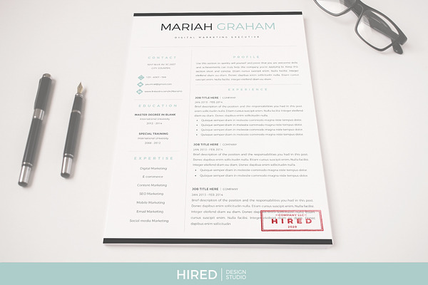 Modern Resume design + Cover Letter