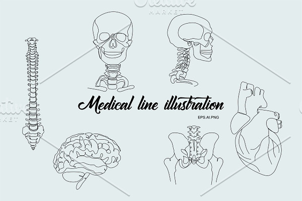 Medical line illustration