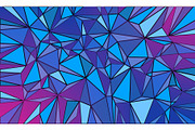 Magenta blue triangle abstract