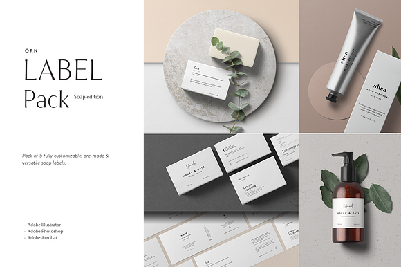 Set of Product Labels • Örn in Stationery Templates - product preview 1