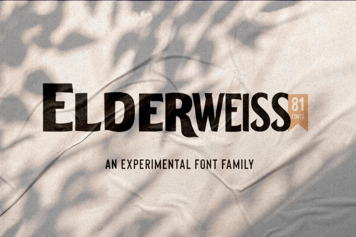 Elderweiss | Experimental Family in Display Fonts - product preview 8
