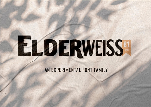 Elderweiss | Experimental Family in Display Fonts - product preview 5