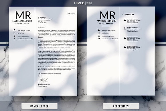 Resume Layout + Cover letter format in Resume Templates - product preview 2