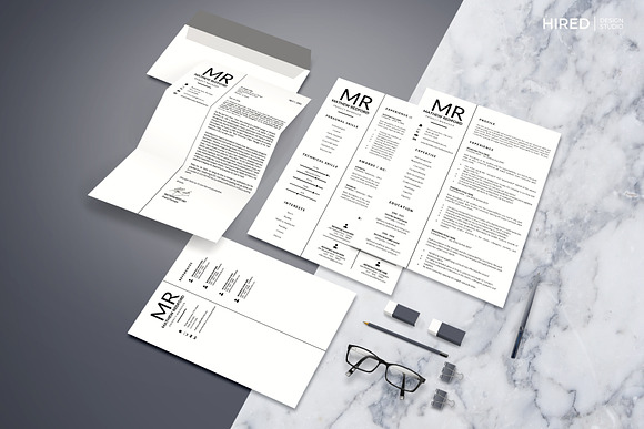 Resume Layout + Cover letter format in Resume Templates - product preview 4